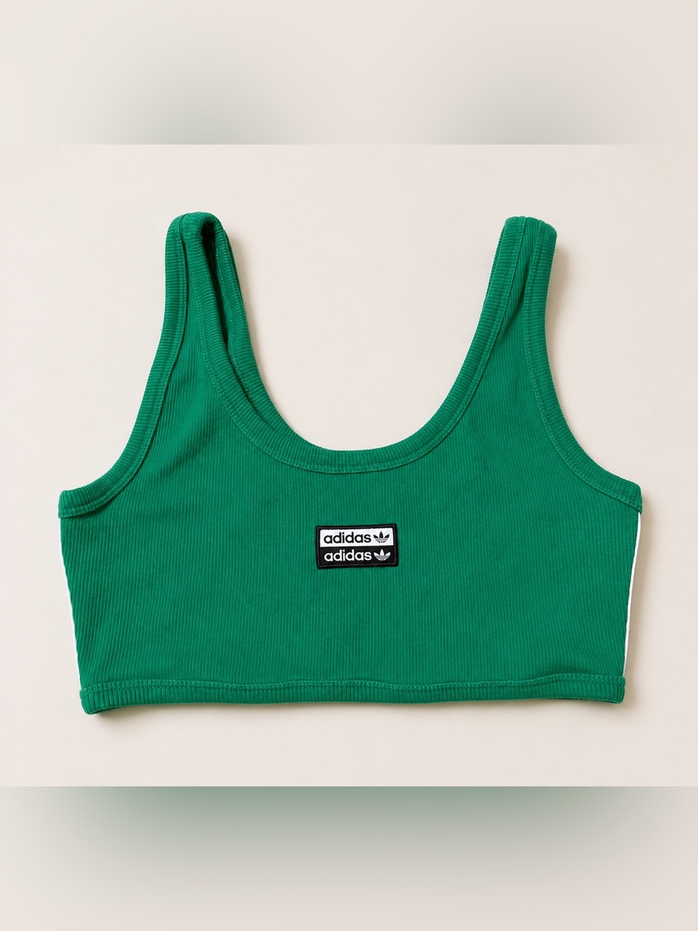 adidas Emerald Ribbed Crop Tank Top